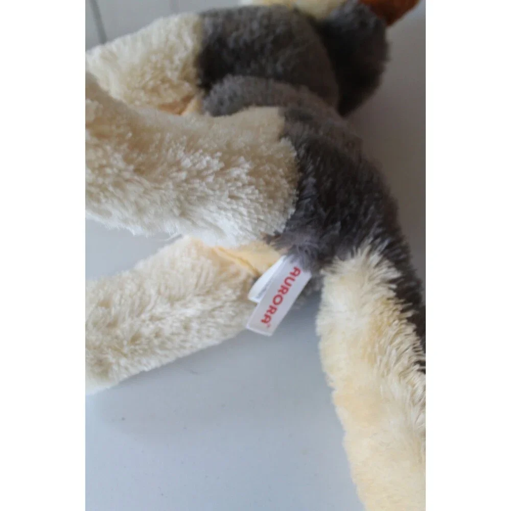 Aurora World Gray Wolf Husky Dog Plush Stuffed Animal 12” Clean